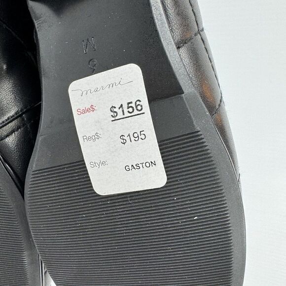 Vaneli Womens 6 M Gaston Ankle Boots Booties Black Nappa Quilted Leather NIB NEW - Picture 5 of 13